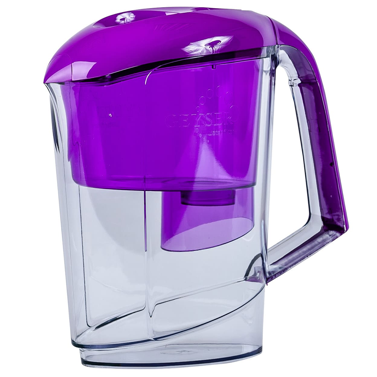 Фильтр-кувшин Гейзер Вега фиолетового цвета